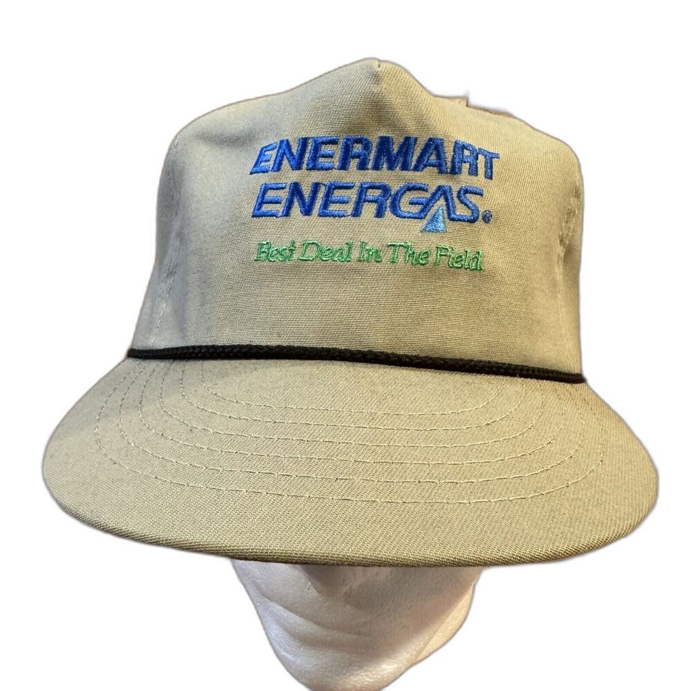 Vintage EnerMart Energas Strapback Hat Cap CAP America USA Made Oil Gas Utility
